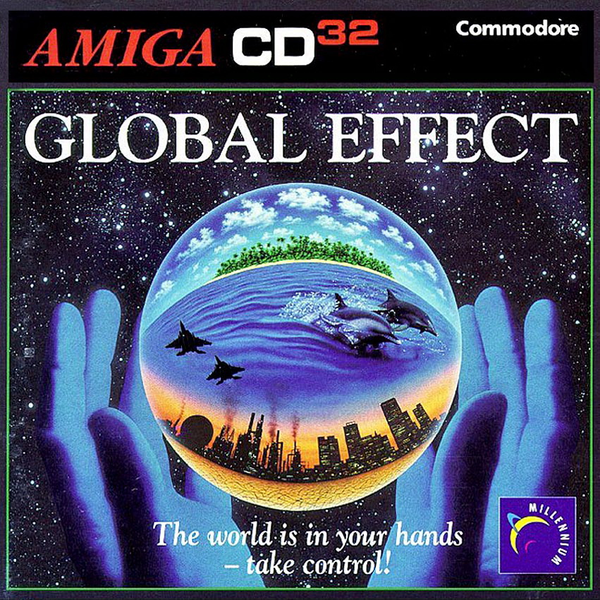Global Effect box art for Amiga CD32